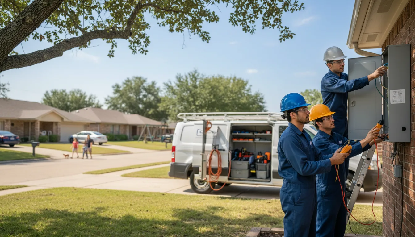 Certified electrician providing emergency electrical services in Hutto, TX